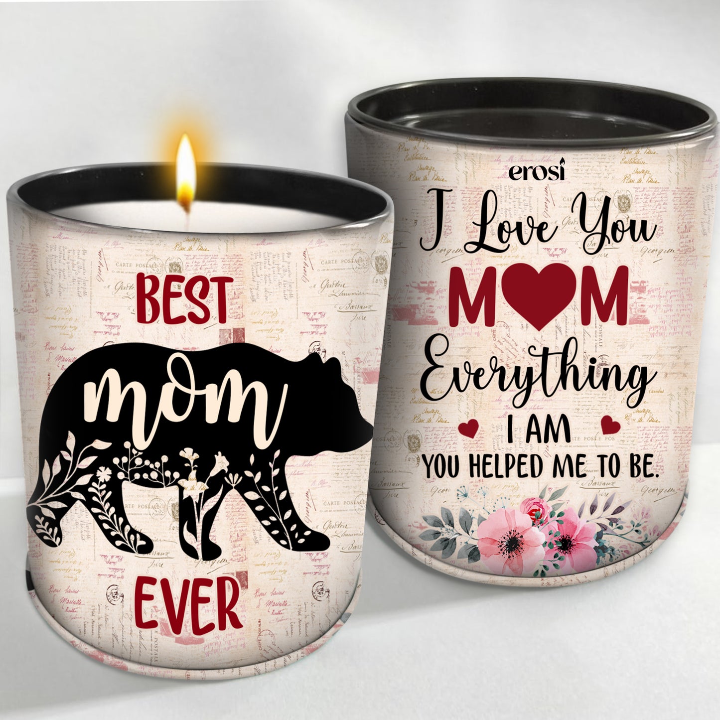 EROSI Aromatherapy Candles for Home Scented,Long Lasting Jar Soy Candles for Relaxation, 9oz 50Hour Burn Time, Funny Birthday Gifts for Mom, Birthday , Lavender