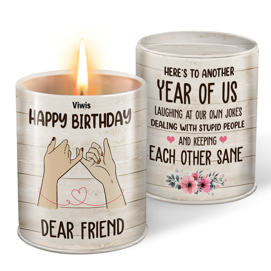 Viwis Best Friend I Miss You Gift for her or him, Funny Birthday Candle Gifts for Friends Female