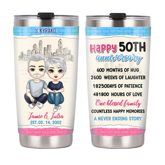 KYRAKO Valentines day gifts for her - Birthday Gifts for Wife & Romatic Gifts for Her For Anniversary - Mothers Day Gifts for Wife From Husband - Stainless Steel Tumbler 20oz I Love You Wife Gifts