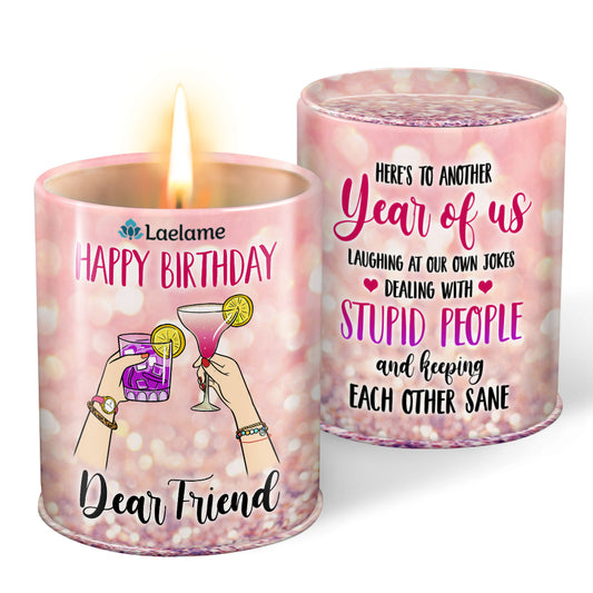 Laelame Unbiological Sister Best Friend Candle My Bestie Candle